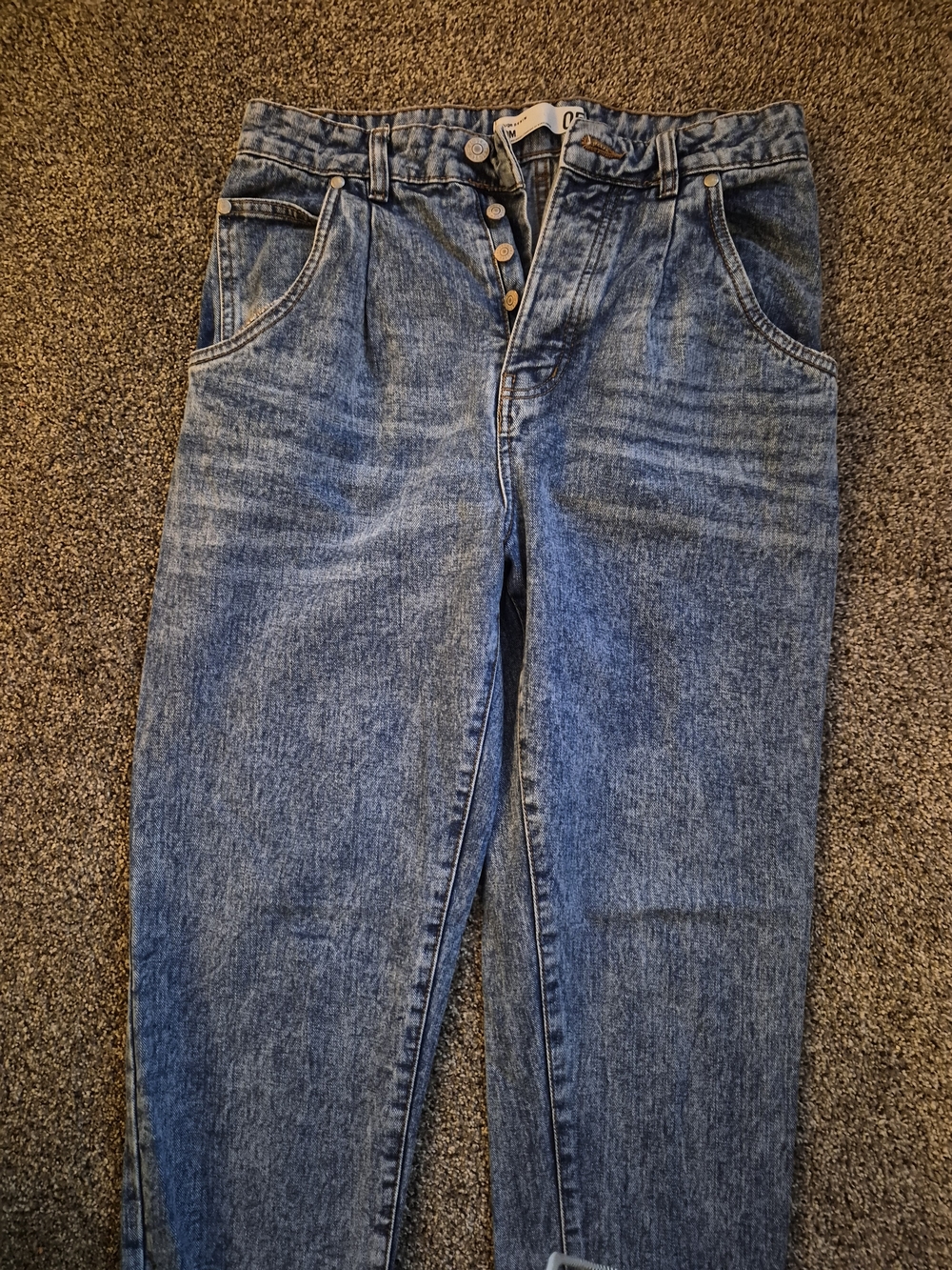 Refuse Denim Mom Button-Fly Jeans